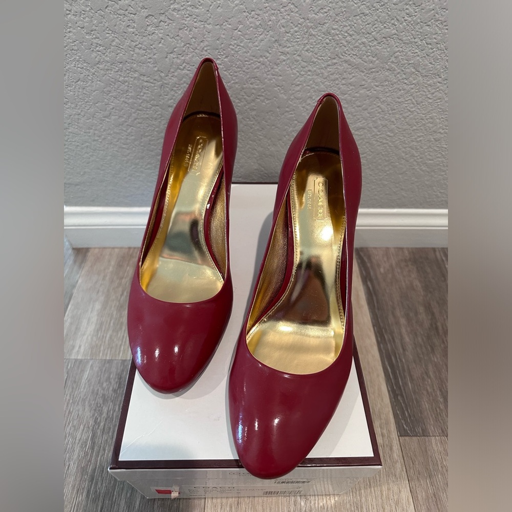 Coach Maxey Soft Patent Leather Heels